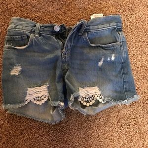 denim shorts